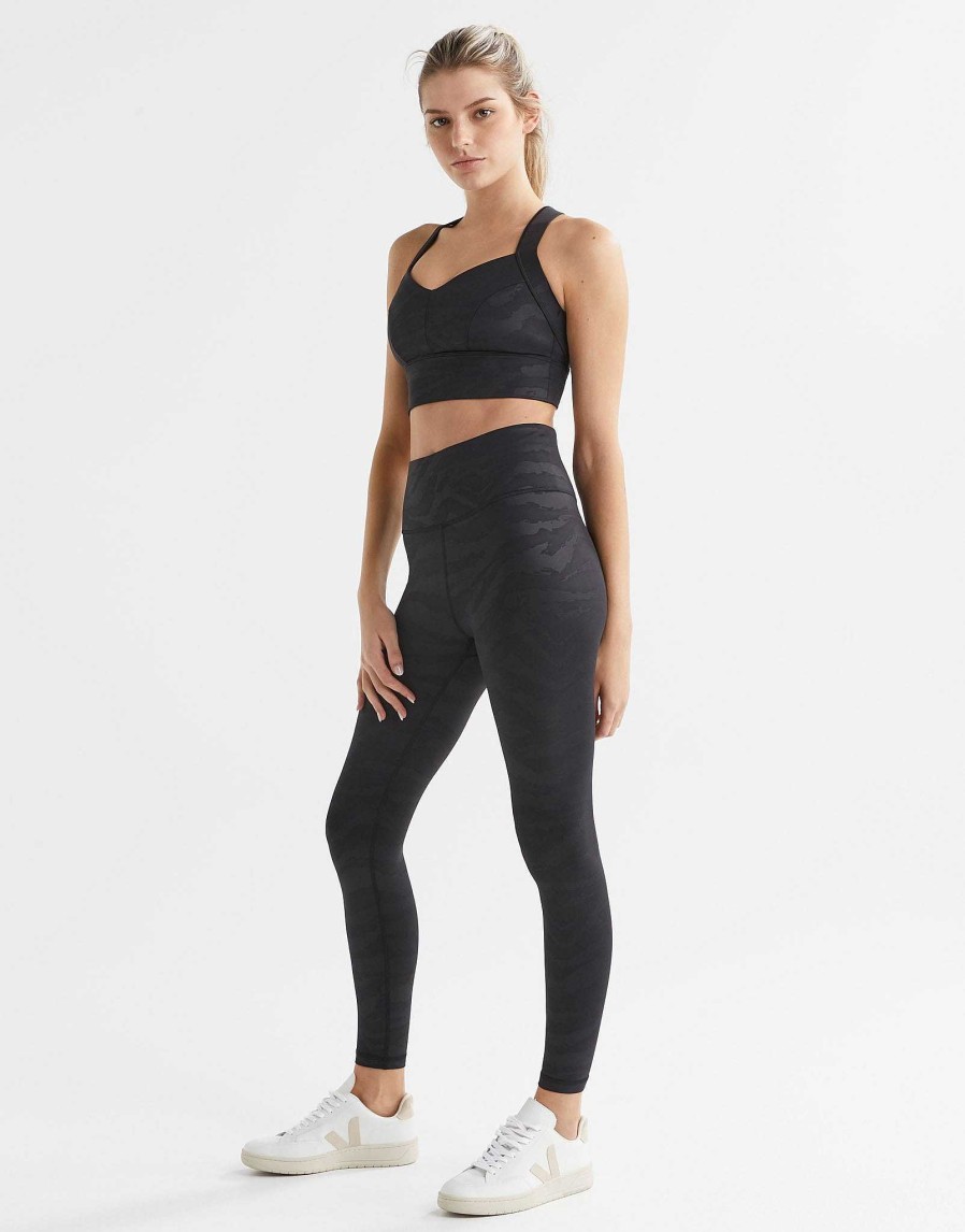 Women Lilybod Leggings | Ariana - Black Tiger Print