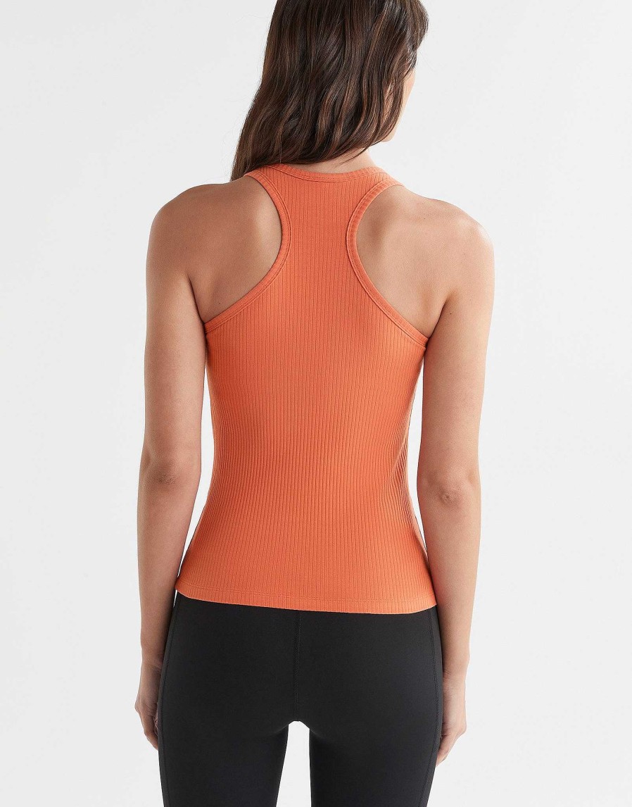 Women Lilybod Edit | Leera Rib Tank - Terracotta