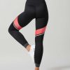 Women Lilybod Full Length | Ariel-Xr Leggings In Black & Pink