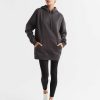 Women Lilybod Sweaters | Lucy Hooded Sweater In Coal Gray