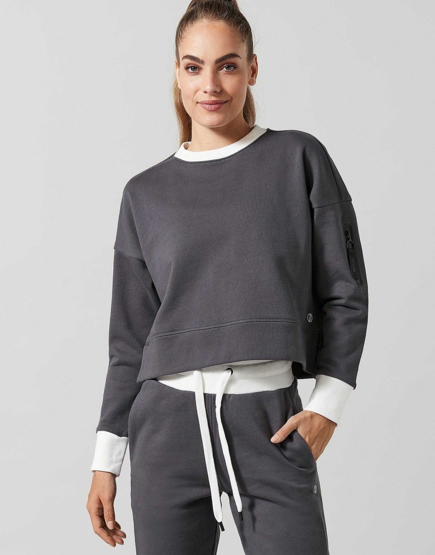 Women Lilybod Edit | Erica Sweater In Grey