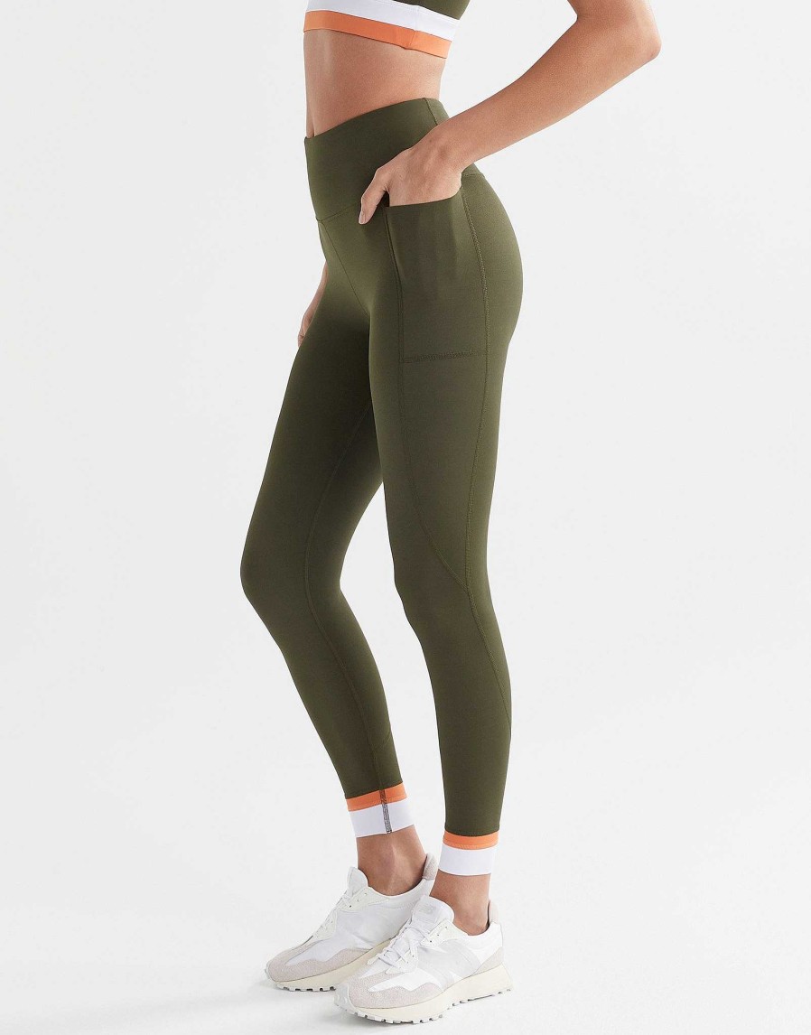 Women Lilybod Edit | Strike-Back Legging - Olive Green