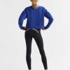 Women Lilybod Edit | Becca Cropped Sweater In Cobalt Blue