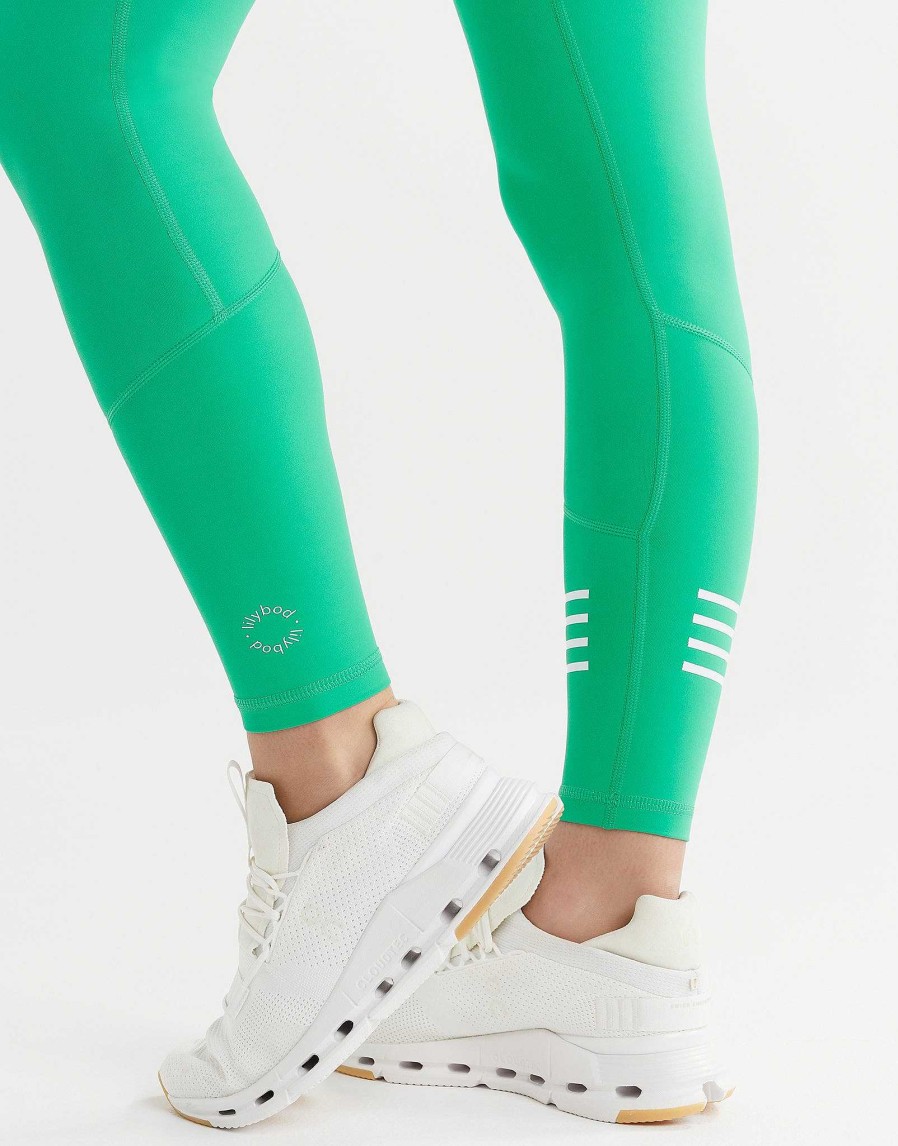 Women Lilybod Edit | Chelsea Legging - Electric Green & Bright White