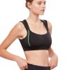 Women Lilybod Sports Bras | Lexi-X - Black Green Neon