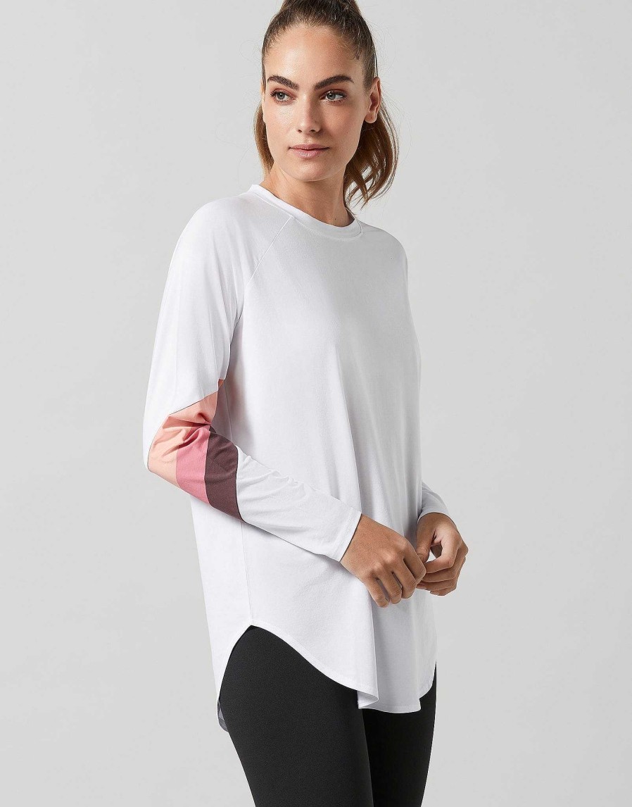 Women Lilybod Edit | Nikki Long Sleeve Tee In White