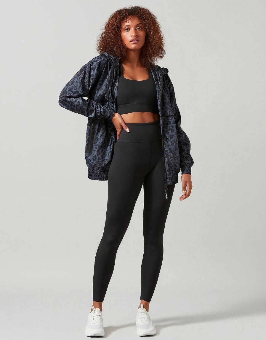 Women Lilybod Jackets | Evie Jacket In Obsidian Leopard