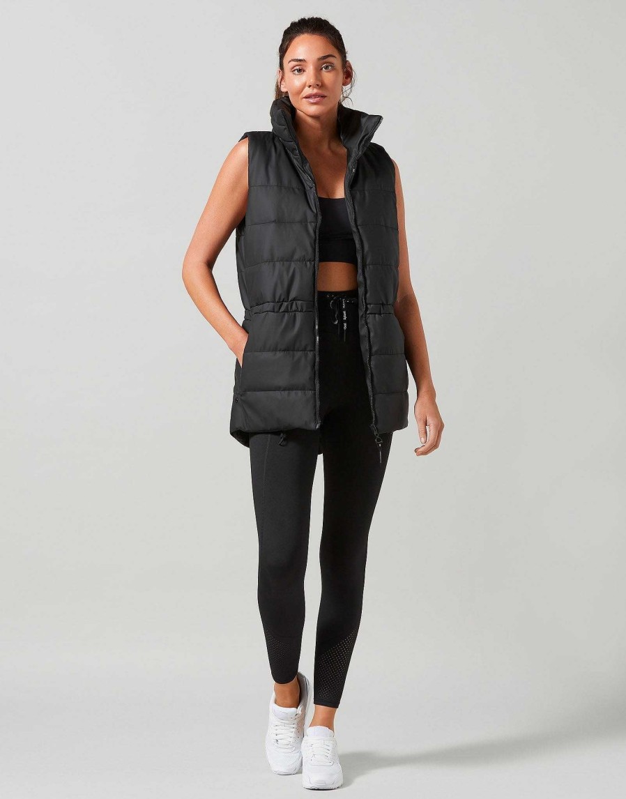 Women Lilybod Jackets | Jordan Sleeveless Jacket In Smoke Black