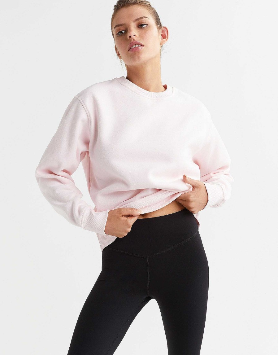 Women Lilybod Edit | Millie Sweater In Powder Pink