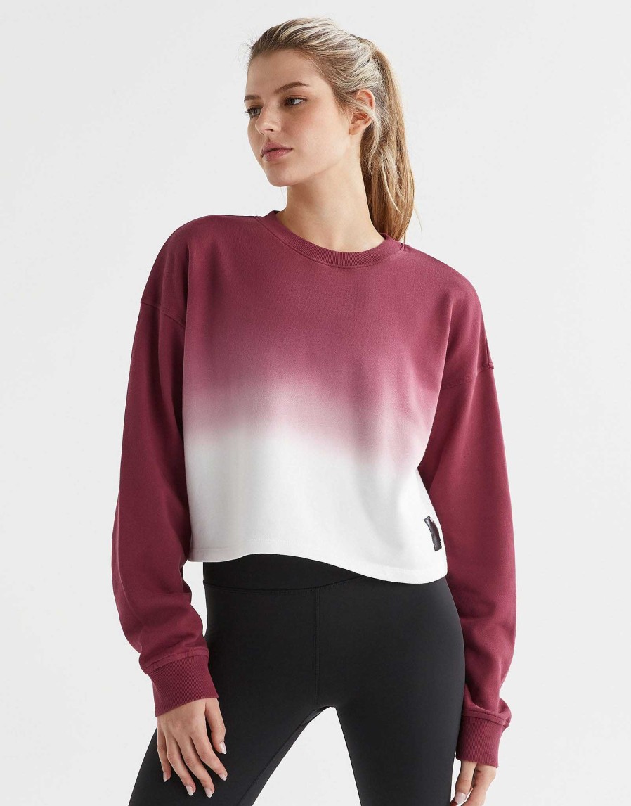 Women Lilybod Edit | Dalla Dip-Dye Sweat Top - Grape