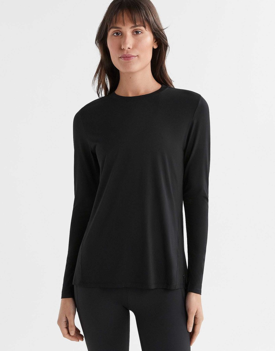 Women Lilybod Long Sleeve Tops | Kendall Long Sleeve Top - Black