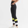 Women Lilybod Edit | Willow Legging - Tarmac Black, White & Zesty Lime