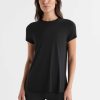 Women Lilybod Tees & Tank Tops | Kendall Tee - Black