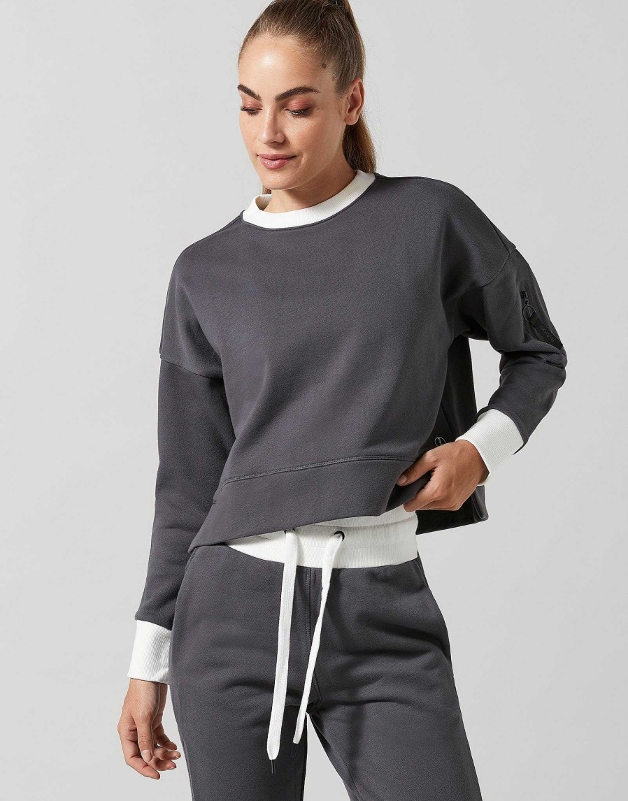 Women Lilybod Sweaters | Erica Sweater In Grey