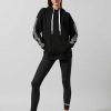 Women Lilybod Tops | Nola Oversized Hoodie In Black