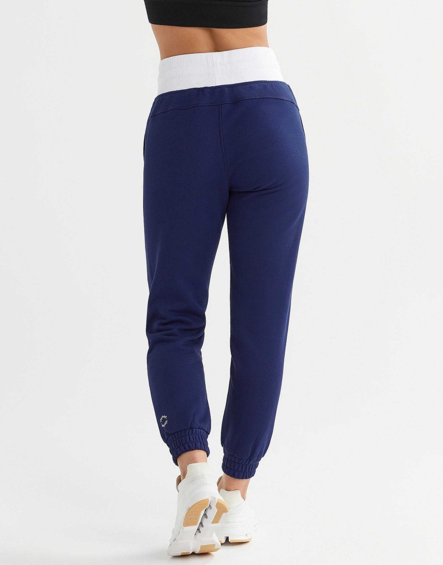 Women Lilybod Edit | Erica Trackpant - Blue Depths & Signature Bright White