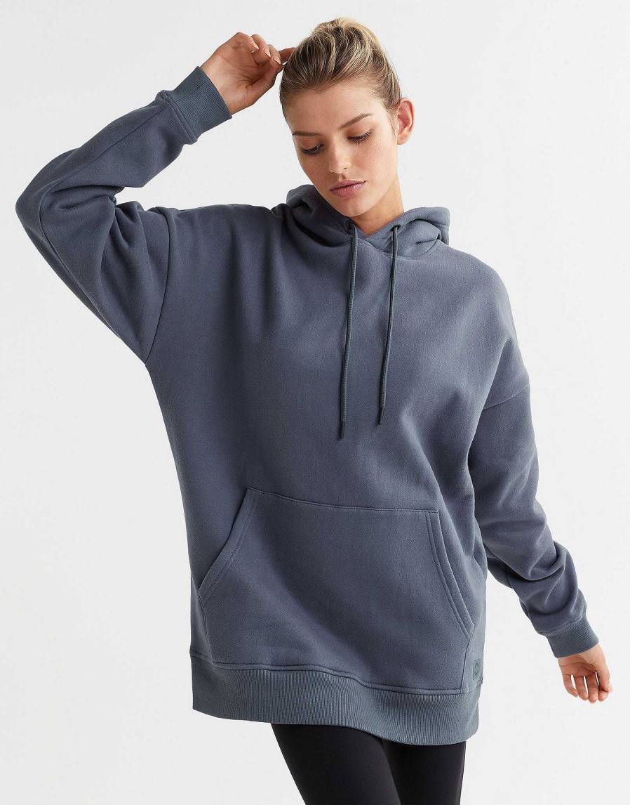 Women Lilybod Sweaters | Lucy Hooded Sweater In Indigo