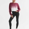 Women Lilybod Long Sleeve Tops | Dalla Dip-Dye Sweat Top - Grape