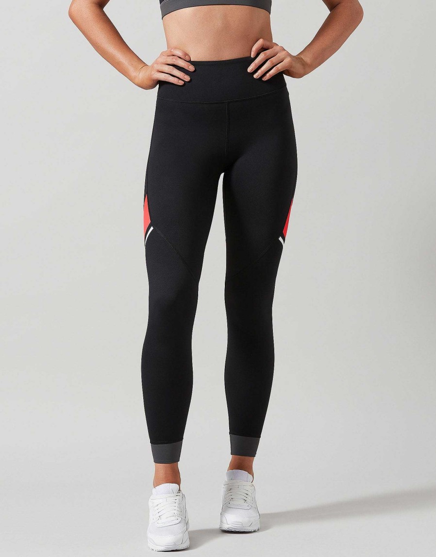 Women Lilybod Leggings | Ariel-Xr Leggings In Black & Pink