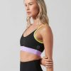 Women Lilybod Edit | Evie Sports Bra In Black & Purple