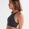 Women Lilybod Edit | Becca Sports Bra - Black Stucco Camo