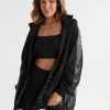 Women Lilybod Jackets | Clara Windbreaker Jacket - Tarmac Black