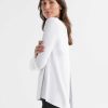 Women Lilybod Edit | Kendall Long Sleeve Top - Bright White