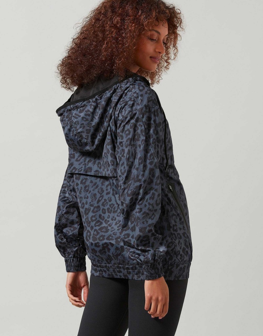 Women Lilybod Jackets | Evie Jacket In Obsidian Leopard