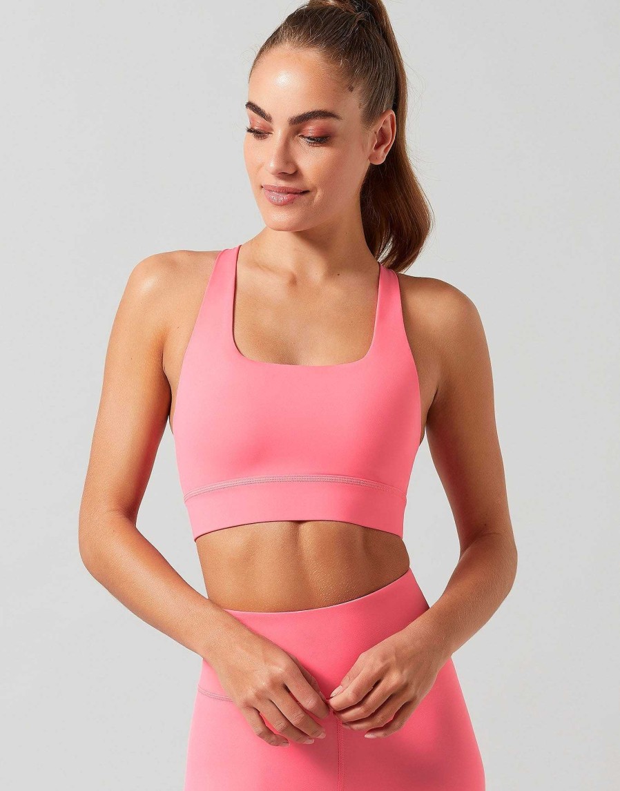 Women Lilybod Sports Bras | Astrid Sports Bra In Powder Pink