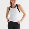 Women Lilybod Edit | Harmony Tank - White & Black