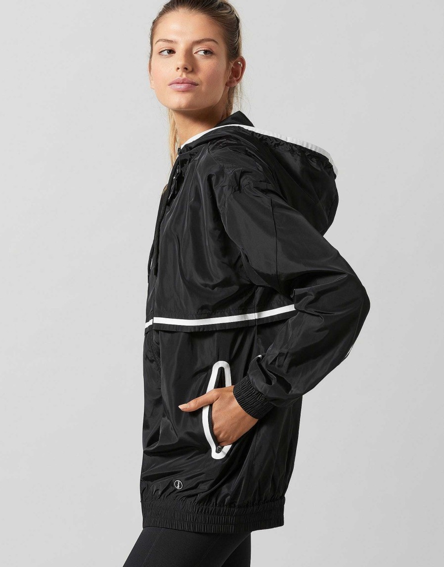 Women Lilybod Jackets | Camila Windbreaker In Black