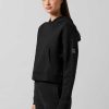 Women Lilybod Tops | Ariella Cropped Sweater In Black