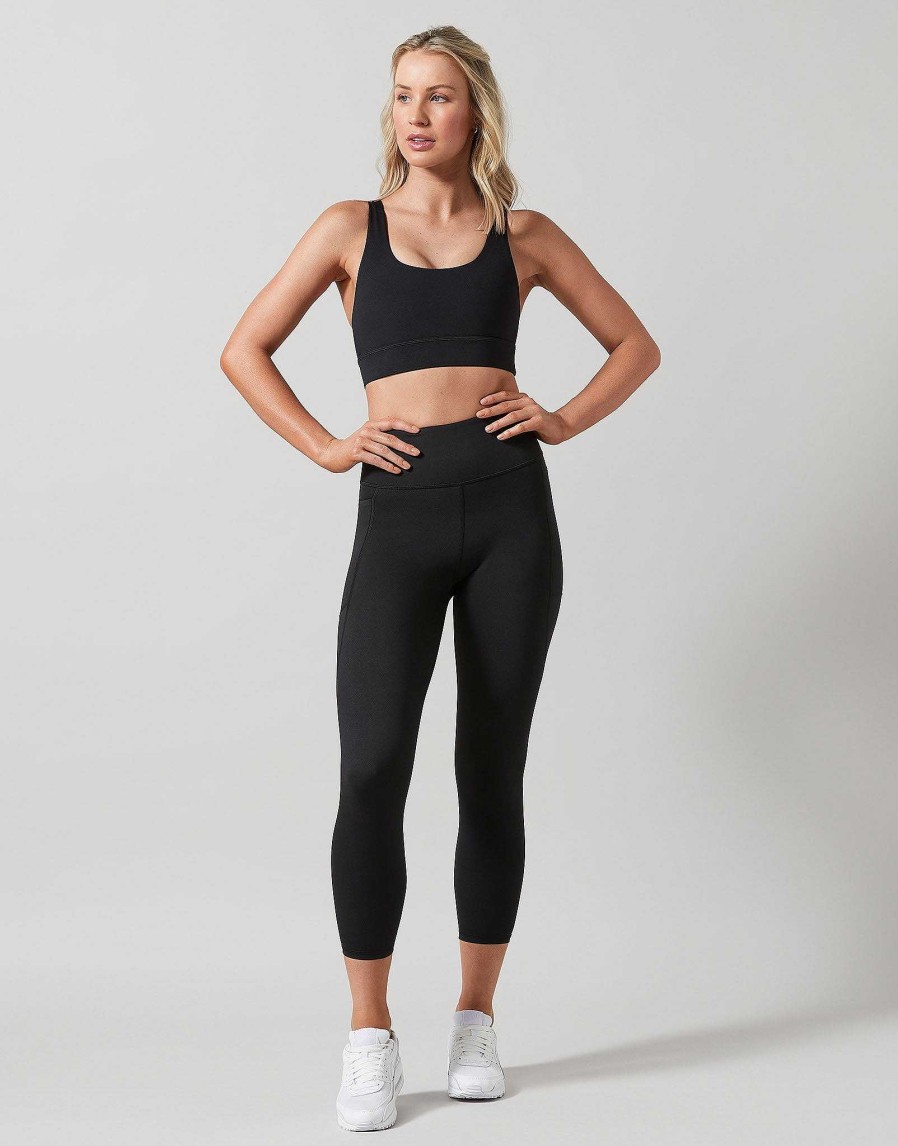 Women Lilybod Leggings | Zoe 7/8Th Leggings In Black