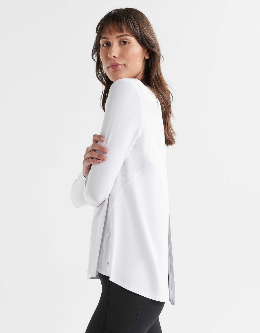 Women Lilybod Long Sleeve Tops | Kendall Long Sleeve Top - Bright White