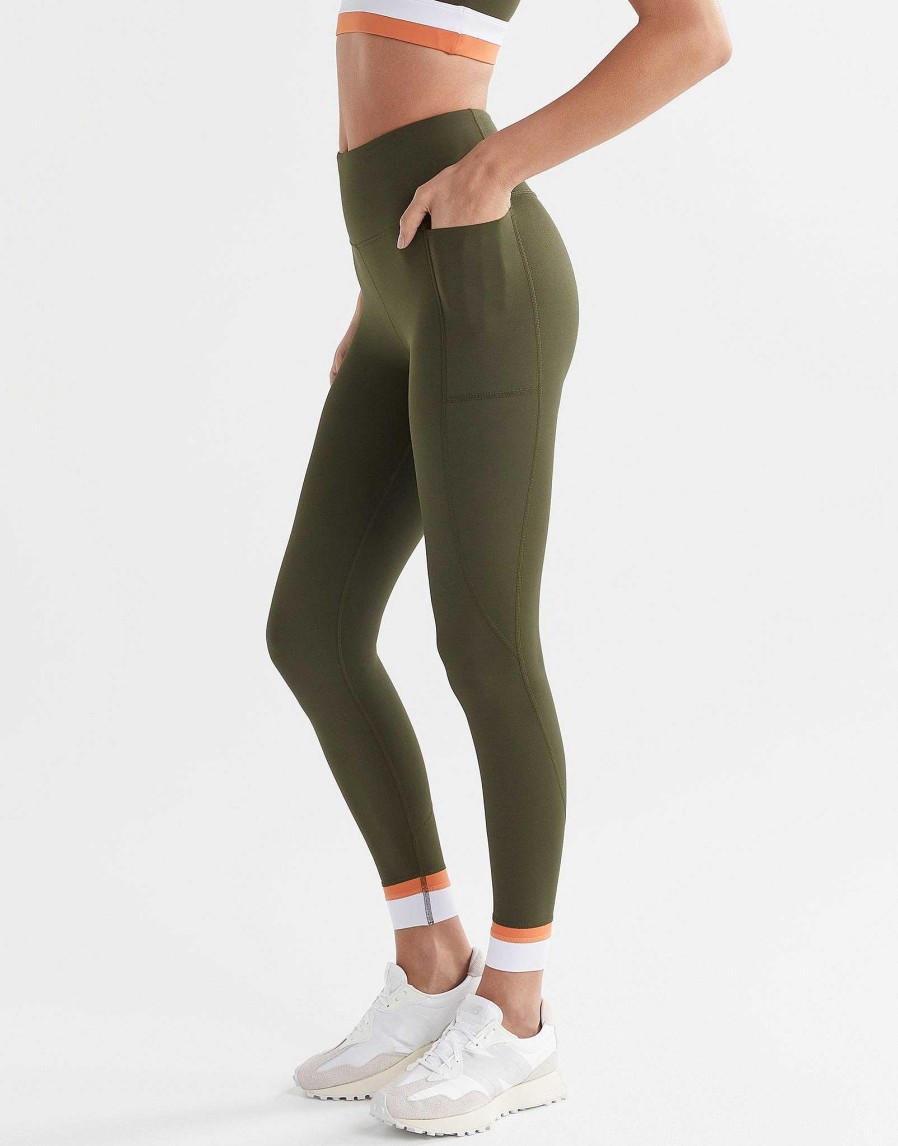 Women Lilybod Full Length | Strike-Back Legging - Olive Green