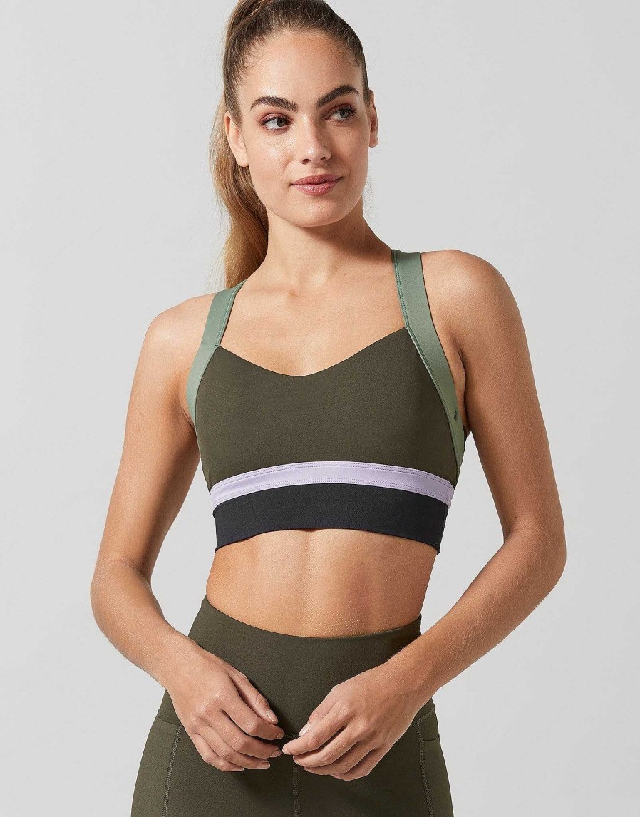 Women Lilybod Edit | Empire Sports Bra In Olive