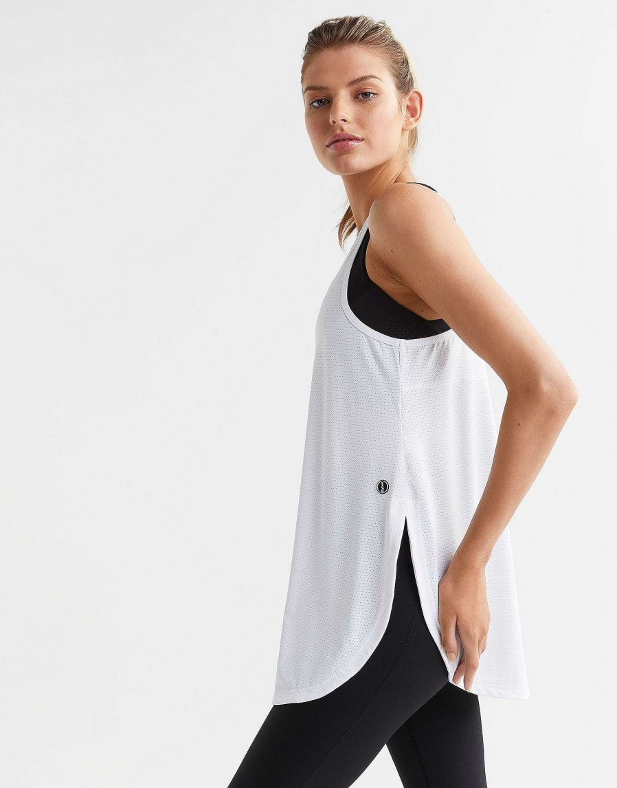 Women Lilybod Tees & Tank Tops | Zela Tank Top In White