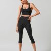 Women Lilybod Leggings | Astrid 3/4 Capri Legging In Black