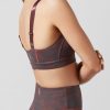 Women Lilybod Sports Bras | Rivaa - Stucco Print Wine