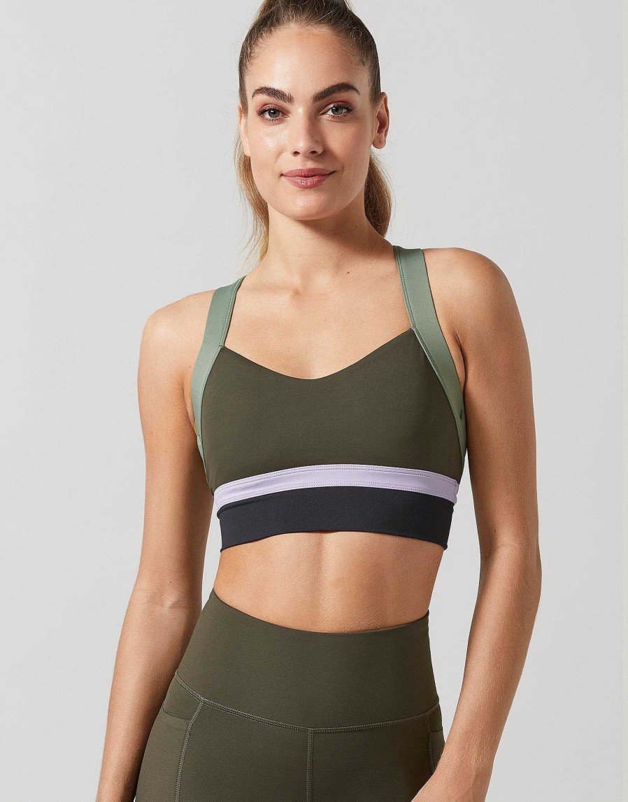 Women Lilybod Edit | Empire Sports Bra In Olive