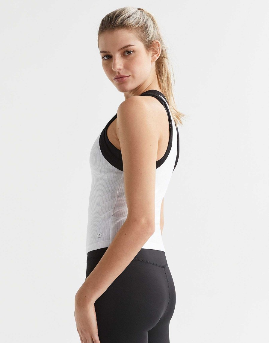 Women Lilybod Edit | Harmony Tank - White & Black