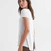 Women Lilybod Tees & Tank Tops | Kendall Tee - Bright White